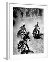 Riders Enjoying Motorcycle Racing-Loomis Dean-Framed Photographic Print