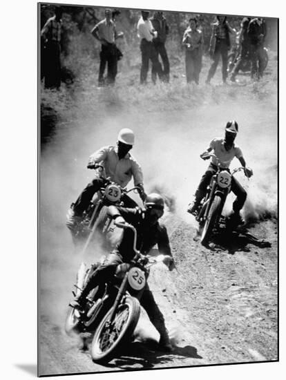 Riders Enjoying Motorcycle Racing-Loomis Dean-Mounted Photographic Print