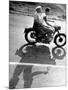 Riders Enjoying Motorcycle Riding Double-Loomis Dean-Mounted Photographic Print