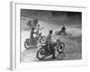 Riders Enjoying Motorcycle Riding, with One Taking a Spill-Loomis Dean-Framed Photographic Print