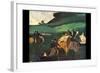 Riders in the Landscape-Edgar Degas-Framed Art Print