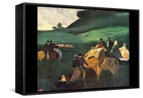 Riders in the Landscape-Edgar Degas-Framed Stretched Canvas