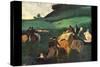 Riders in the Landscape-Edgar Degas-Stretched Canvas