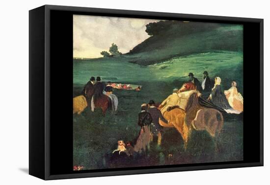 Riders in the Landscape-Edgar Degas-Framed Stretched Canvas