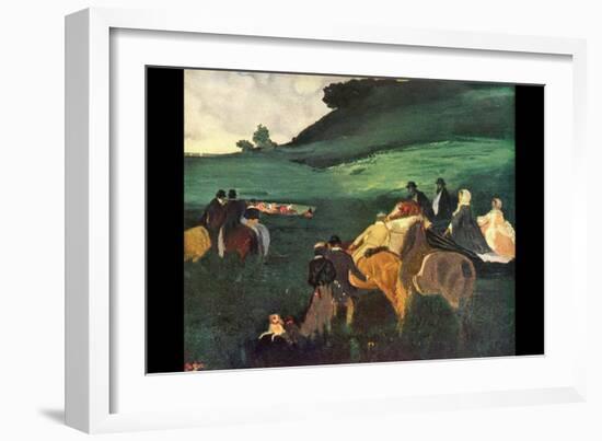 Riders in the Landscape-Edgar Degas-Framed Art Print