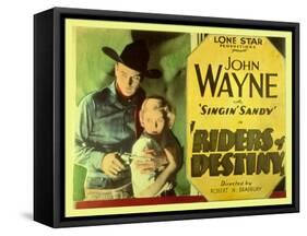 Riders of Destiny, 1934-null-Framed Stretched Canvas