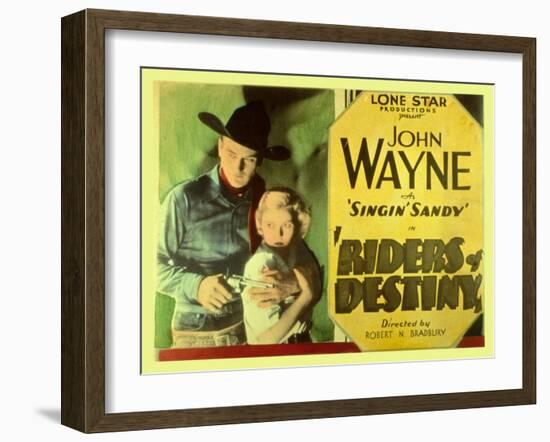 Riders of Destiny, 1934-null-Framed Art Print