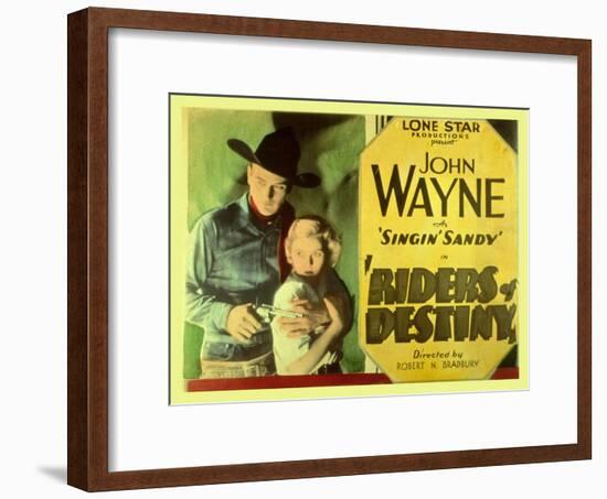 Riders of Destiny, 1934-null-Framed Art Print