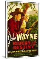 Riders of Destiny, John Wayne, Cecilia Parker, 1933-null-Mounted Art Print