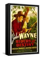 Riders of Destiny, John Wayne, Cecilia Parker, 1933-null-Framed Stretched Canvas