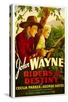 Riders of Destiny, John Wayne, Cecilia Parker, 1933-null-Stretched Canvas