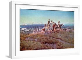 Riders of the Open Range-Charles Marion Russell-Framed Giclee Print