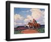 Riders on Horseback (Oil on Canvas)-Edgar Alwin Payne-Framed Giclee Print