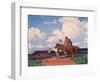 Riders on Horseback (Oil on Canvas)-Edgar Alwin Payne-Framed Giclee Print