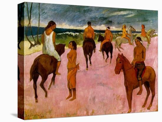 Riders on the Beach, 1902-Paul Gauguin-Stretched Canvas