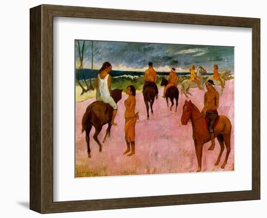 Riders on the Beach, 1902-Paul Gauguin-Framed Giclee Print