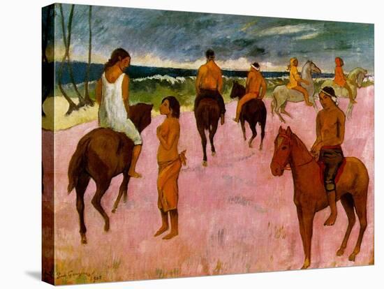 Riders on the Beach, 1902-Paul Gauguin-Stretched Canvas