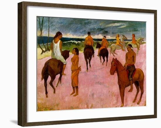 Riders on the Beach, 1902-Paul Gauguin-Framed Giclee Print