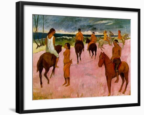 Riders on the Beach, 1902-Paul Gauguin-Framed Giclee Print