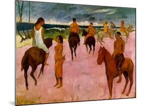 Riders on the Beach, 1902-Paul Gauguin-Mounted Giclee Print