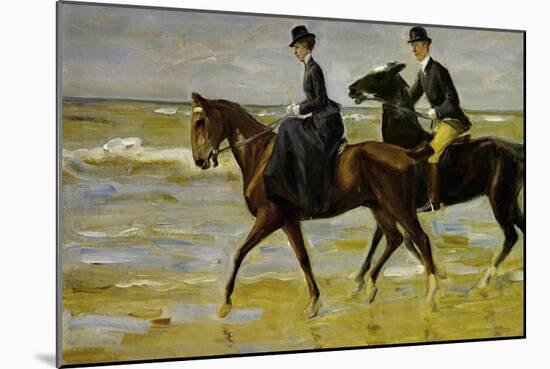 Riders on the Beach, 1903-Max Liebermann-Mounted Giclee Print