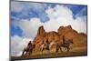 Riders Passing under the Red Rock Hills of the Big Horn Mountains-Terry Eggers-Mounted Photographic Print