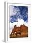 Riders Passing under the Red Rock Hills of the Big Horn Mountains-Terry Eggers-Framed Photographic Print