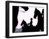 Riders Practice Their Skills-null-Framed Photographic Print