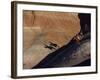 Riders with Shadow Coming down Hill in Painted Desert-Terry Eggers-Framed Photographic Print