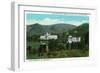 Ridgecrest, NC, Southern Baptist Assembly Pritchelle Hall and Auditorium View-Lantern Press-Framed Art Print