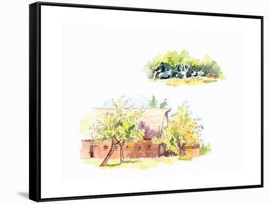 Ridgefield Barn II-Gwendolyn Babbitt-Framed Stretched Canvas