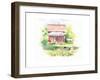 Ridgefield Cottage-Gwendolyn Babbitt-Framed Art Print