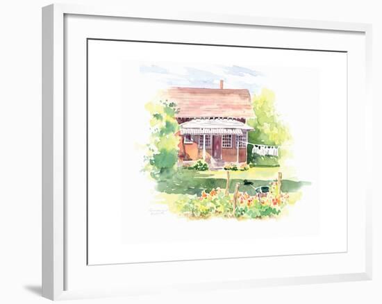 Ridgefield Cottage-Gwendolyn Babbitt-Framed Art Print