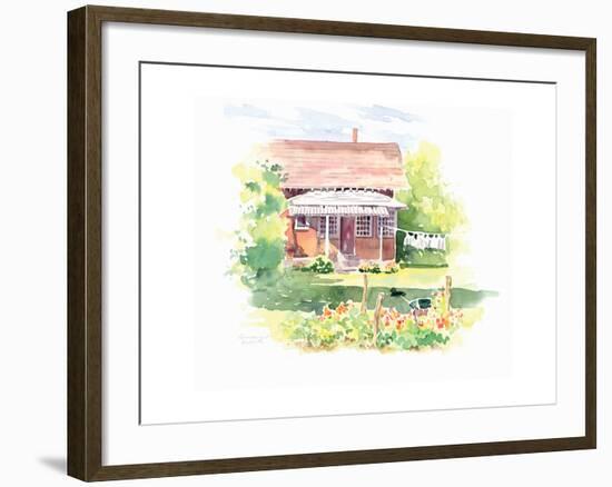 Ridgefield Cottage-Gwendolyn Babbitt-Framed Art Print