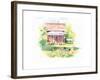 Ridgefield Cottage-Gwendolyn Babbitt-Framed Art Print