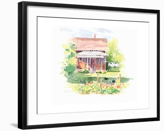 Ridgefield Cottage-Gwendolyn Babbitt-Framed Art Print