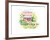 Ridgefield Cottage-Gwendolyn Babbitt-Framed Art Print