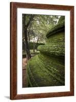 Ridges of the Dome Shaped Structure in the Kiri Vihara Buddhist Temple Ruins-Charlie-Framed Photographic Print