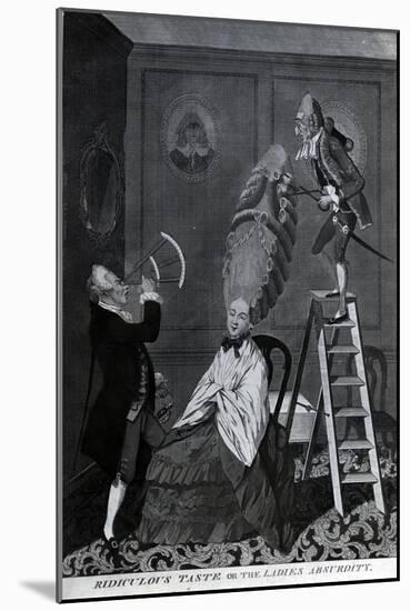 Ridiculous Taste, or the Ladies Absurdity, C.1776-Matthew or Matthias Darly-Mounted Giclee Print