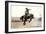 Riding a Nevada Bronco-null-Framed Art Print