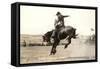 Riding a Nevada Bronco-null-Framed Stretched Canvas
