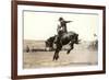 Riding a Nevada Bronco-null-Framed Premium Giclee Print