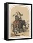 Riding an Indian Elephant in a Howdah-Louis Lassalle-Framed Stretched Canvas