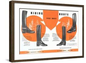 Riding Boots-null-Framed Art Print