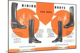 Riding Boots-null-Mounted Art Print