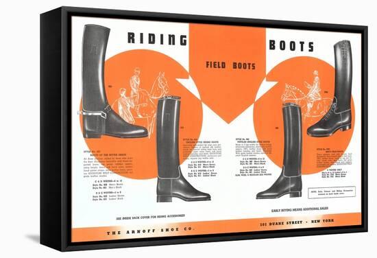 Riding Boots-null-Framed Stretched Canvas