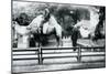 Riding Camels Bedecked for the Peace Day Celebrations, 19th July 1919-Frederick William Bond-Mounted Photographic Print