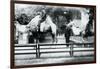 Riding Camels Bedecked for the Peace Day Celebrations, 19th July 1919-Frederick William Bond-Framed Photographic Print