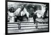 Riding Camels Bedecked for the Peace Day Celebrations, 19th July 1919-Frederick William Bond-Framed Photographic Print