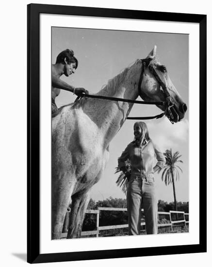 Riding Couple-null-Framed Photographic Print